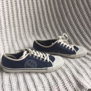 Navy Tory Burch Tennis Shoes